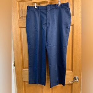 Vtg Work N'Sport Navy Pants 42X28 Polyester/Cotton Blend Workwear Made In USA